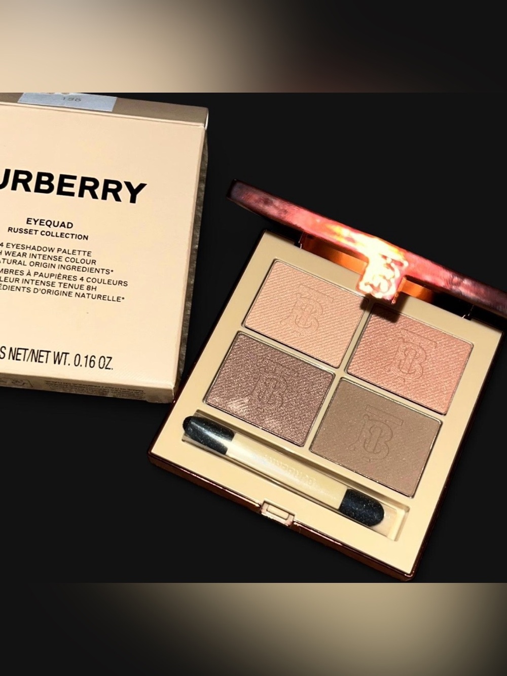 Authentic Burberry Eye Quad Eyeshadow Palette from the Russet Collection.